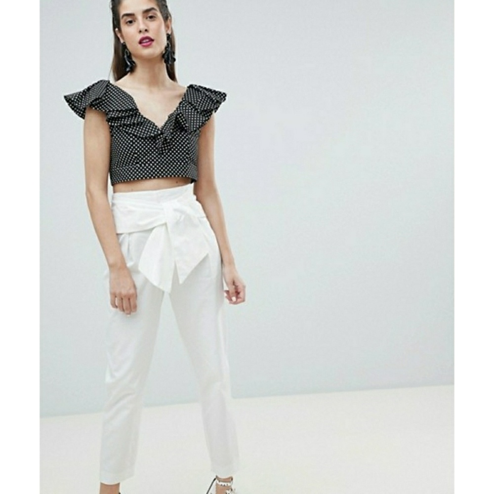 White ASOS Pants size 2 NEW
